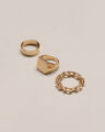 Set Anillos Dorados,DORADO